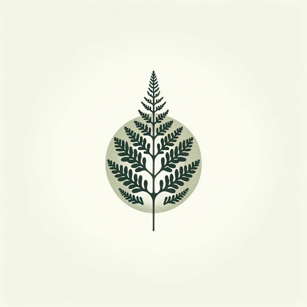 Illustration vom Blatt einer Pflanze.